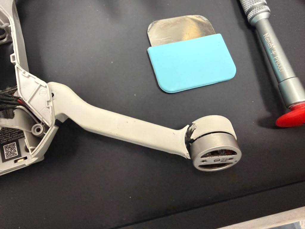 Quadcopter propeller and motor repair